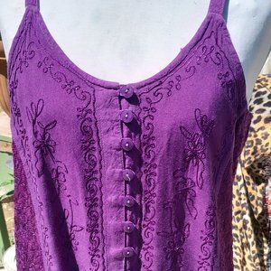 Bohemian Lace Tank Blouse